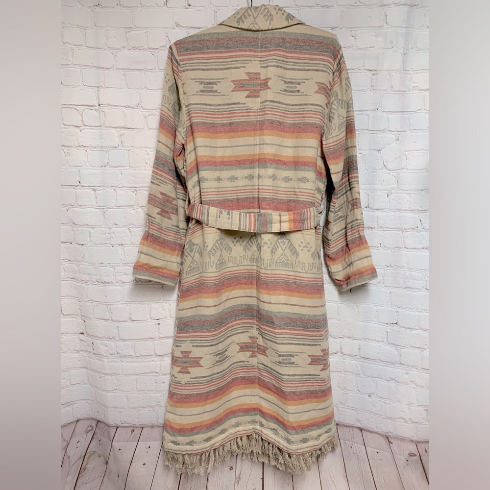 Soft Surroundings Western Ranch House Aztec Robe Coat Size S - Picture 10 of 10